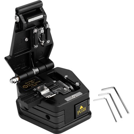 Coupe-fibre optique haute précision SKL-6C avec sac de transport, outil de clivage professionnel pour câbles, équipement de précision pour ébarbage, kit de coupe fibre optique avec étui. (1/5)