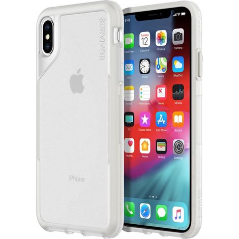 Funda protectora Griffin Survivor Endurance para iPhone Xs Max (transparente/gris) (1/5)