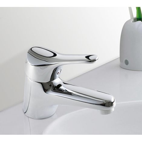 Robinet Mitigeur de lavabo chrome cartouche ceramique Economie d eau (1/4)