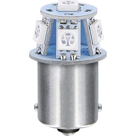 24V Led Series - 6 SMD x 1 chip - (R5W) - BA15s - 20 pz  - Scatola - Blu - Doppia polarità (1/3)