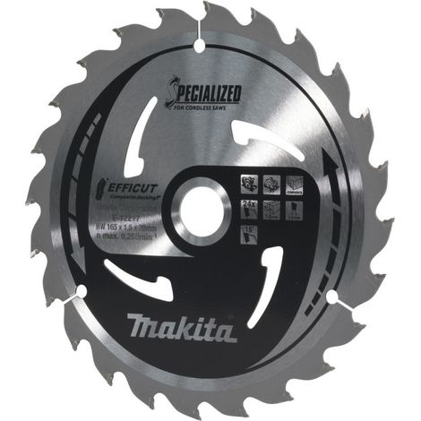 Makita  E-12217 Kreissägeblatt 165 x 20 x 1.5 mm Zähneanzahl: 24 1 St. (1/2)