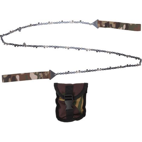 Scie à chaîne manuelle 48 pouces pliable portable extérieure avec sac de rangement pour jardinage (1/5)