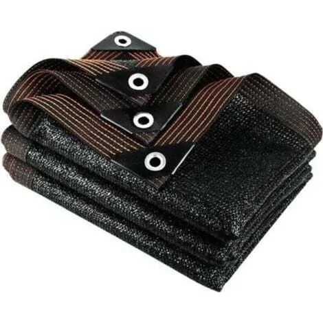 Voile d'ombrage ajourée pour potager, serre, pergola, terrasse, résistante aux UV, coupe-vent, protection solaire UPF 50+ avec œillets, idéale pour terrasse, jardin, voiture - 24 (1/3)