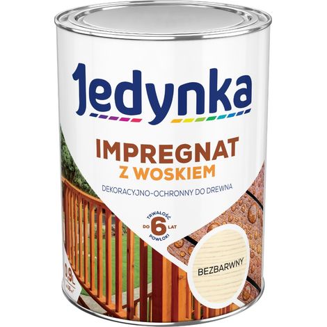 Impregnante per legno Jedynka con cera RIVESTIMENTO DURABILE incolore 0,9L 1 pz. (1/2)