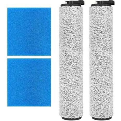 Roller brush for Eureka New400 vacuum cleaner with 2 Eureka vacuum cleaner brushes and 2 filters