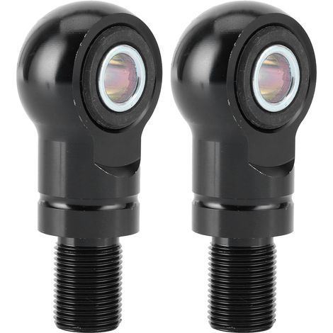 Paire d'adaptateurs d'amortisseurs pneumatiques à trou de 10 mm pour augmenter la hauteur des amortisseurs de motos, quads et véhicules tout-terrain (Type A Noir 75 mm/3 pouces) (1/5)