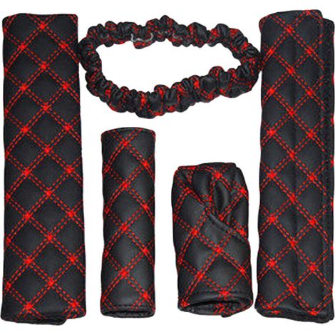 5-teiliges Handtaschen-Set mit bequemen Schulterpolstern, Schwarz (1/2)