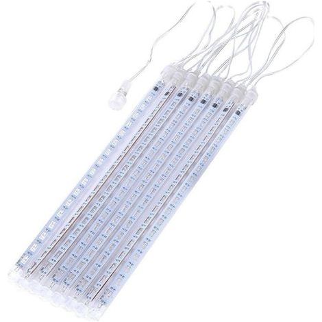 LED-Lichterkette für den Außenbereich, 8 Röhren, 144 LEDs, Eiszapfen- und Schneefall-Effekt, ideal für Weihnachten, Halloween, Partys und Feiertage (C) (1/5)