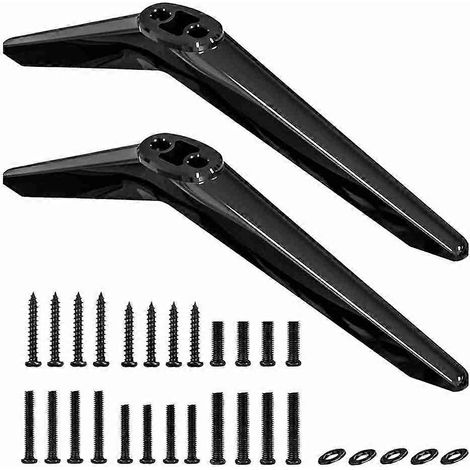 Pieds de support pour téléviseur TCL (28, 32, 40, 43, 49, 50, 55 et 65 pouces), pieds de support pour téléviseur TCL Roku, pieds de remplacement avec vis (1/5)