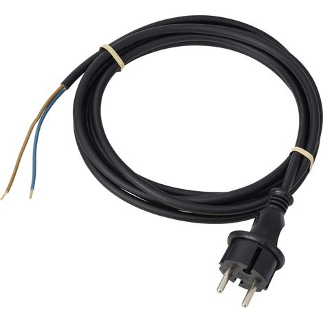 Sygonix SY-7486032 Strom Anschlusskabel Schwarz 5.00 m (1/2)