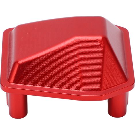 Protection de différentiel d'essieu en alliage d'aluminium pour Axial SCX6 AXI05000 1/6 RC Crawler Car Rouge (1/5)