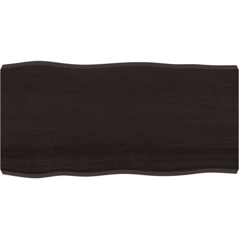 Dessus de table Dessus de bureau Plateau de table bois massif traité bordure assortie