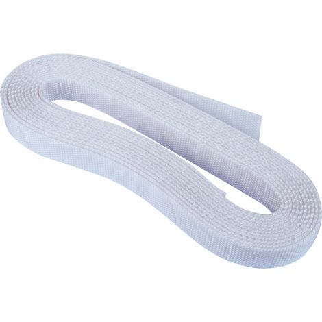 Cintino plastificato 7,5 mt. rivestito PVC bianco (1/2)