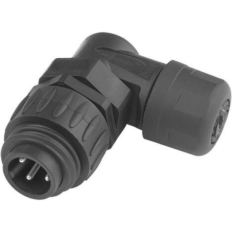 Amphenol C016 10K006 000 12 Cosse cylindrique mâle mâle, coudé Nombre total de pôles: 6 + PE Série (connecteur rond): C (1/5)