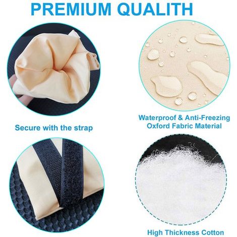 Coperture antigelo per rubinetti, 2 pezzi. Coperture invernali per esterni per rubinetti. Copertura antigelo con chiusura in velcro. Copertura antigelo universale. (1/2)