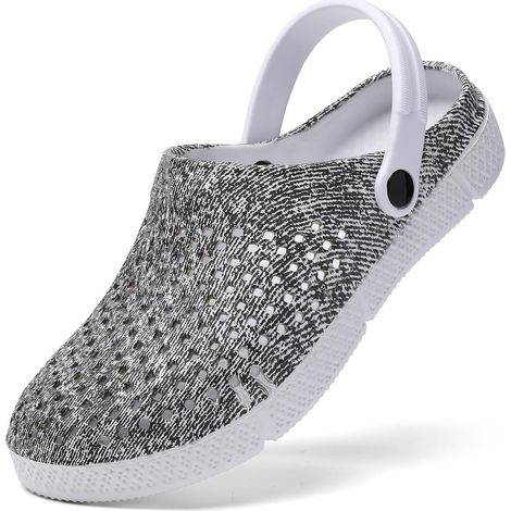Sabots Jardin Femme - Motif Papillon Imperméables Respirants  Chaussures de Jardinage Légeres à Séchage Rapide  Sandales Confortables (1/5)