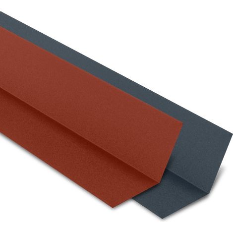 Yousteel – Faîtière plate contre mur en acier 0.50 mm – Longueur 2100 mm – Revêtement mat texturé 35 µm – Compatible Tuile R