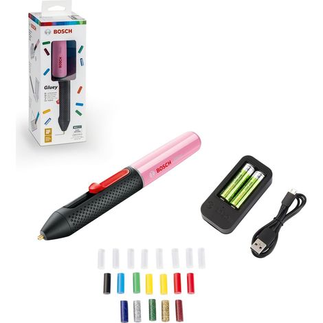 stylo à colle sans fil Gluey Cupcake Pink (avec 20 bâtonnets de colle, rose, sous carton) (1/5)