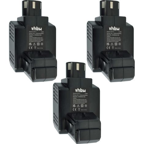 vhbw 3x batteria compatibile con Hilti TE 5 A utensile elettrico (2500 mAh, NiMH, 24 V)