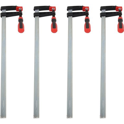 4-teiliges Set robuster F-Zwingen für Holzbearbeitung, Schnellspann-Schraubzwingen, DIY-Handwerkzeugset, 80 x 600 mm (1/5)