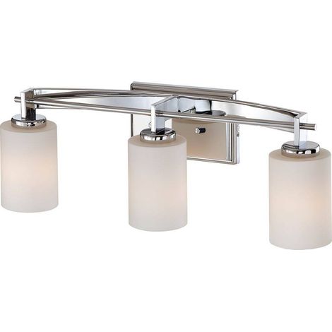 Elstead Taylor - Lampada da specchio a 3 luci sopra - Finitura cromata lucida IP44, G9 (1/2)