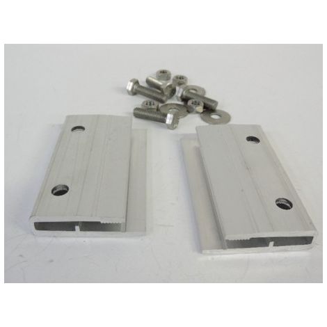 Kit de 2 pièces de serrage spéciales pour jonction de rail alu de fixation de capteur solaire EMAT 5000-229