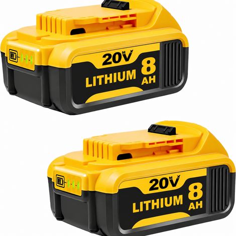 Batterie Li-ion 20V étiquette neutre 20V DeWalt 5.0 jaune pour outil électroportatif perceuse sans fil DCB180 DCB181 accumulateur rechange 5000 mAh – Livraison gratuite (1/3)