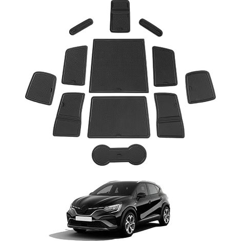 Compatible with 2  2020-2024 2025 Rubber Mats, Center Console, Non-Slip Mat, Cup Holder Mat, 2 Door Slot Mat (1/5)