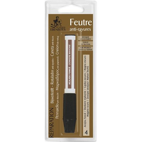 FEUTRE ANTI RAYURE ACAJOU FONCE - Les anciens ébénistes