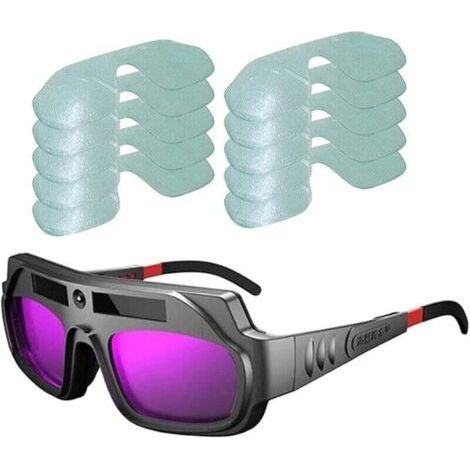 PA Lunettes De Soudage Auto Obscurcissantes Anti Rayures Pour Découpe Plasma Avec 10 Verres (1/4)