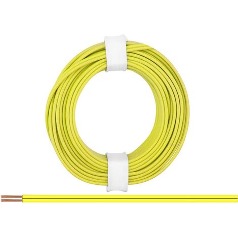 Donau Elektronik 218-33 Fil de câblage 2 x 0.14 mm² jaune 5 m (1/2)