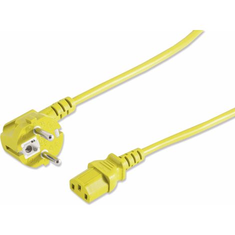 S-IMPULS Kaltgerätekabel, gelb, 1,8 m