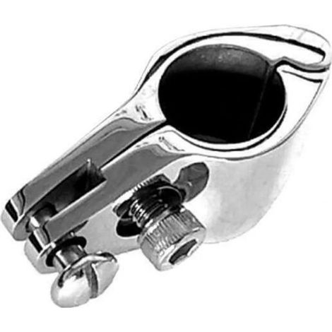 1 fascetta stringitubo in acciaio inox con diametro di 30 mm. Adatta per applicazioni marittime. (1/4)