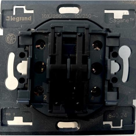Legrand 084024 Conmutador Sagane + Pulsador inversor - 10AX