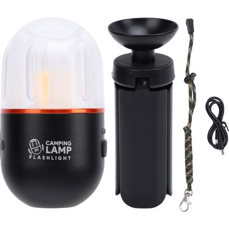 Lampe Camping Multifonction Toivize 902025 Magnétique Trépied Pliable LED Blanc Chaud Rouge Portable Compacte 207g USB (1/5)