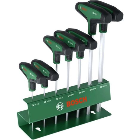 Bosch - Set di cacciaviti a T da 7 pezzi Esagonali 1600A039J1 (1/2)