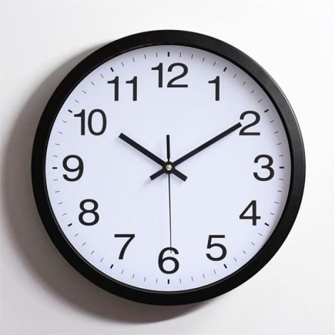 Horloge Murale - Métal - 30 cm - Fonctionnement Silencieux - Pour Salon Bureau Intérieur (1/4)
