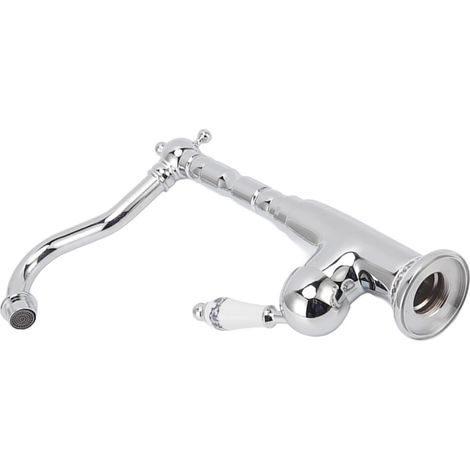 Accessorio per lavabo da bagno, rubinetto anti-perdita con guarnizione, finitura galvanizzata in stile retrò, per uso commerciale.