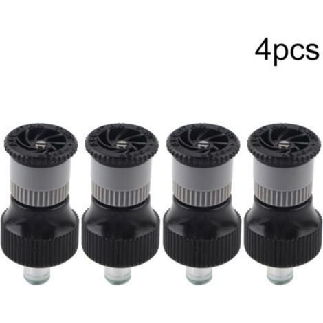 Buse d'arrosage en plastique pour jardin, outil d'irrigation, filetage femelle G1/2 po DN15, lot de 4 arroseurs enterrés, buse réglable, pour pelouses (1/5)