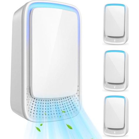 Purificatore d'aria, purificatore d'aria a ioni negativi a 4 unità, materiali ignifughi, adatto per un utilizzo 24 ore su 24, adatto per ambienti di dimensioni superiori a 61 metri quadrati. (1/5)