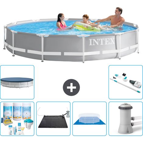 Intex Piscina Prism Frame Rotonda - 366x76 cm - 7-pezzi S20519 (1/5)
