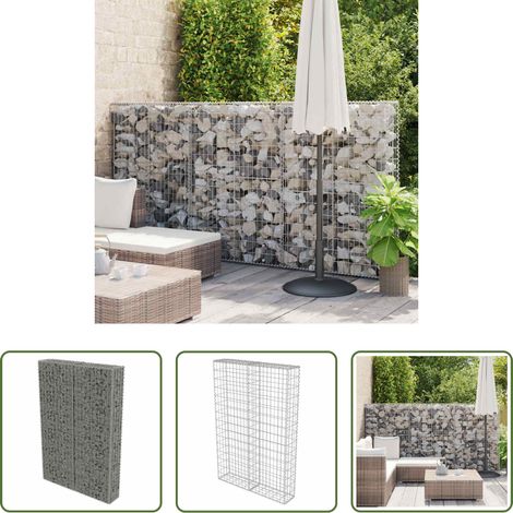 vidaXL Isolation acoustique - Mur à gabion avec couvercles Acier galvanisé 100x20x150 cm (1/5)