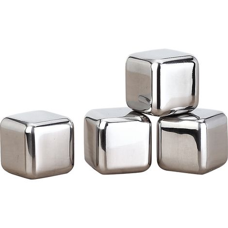 304 glaçons surgelés en acier inoxydable, 4 particules de glace en métal