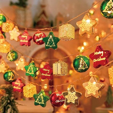 Guirlande Lumineuse, 1 m, Piles, Décor Jardin, Terrasse, Extérieur, Balcon, Mariage, Noël, Fête, Patio, Clôture, Intérieur, Chambre, Allée, Sapin, Ambiance Romantique (1/5)