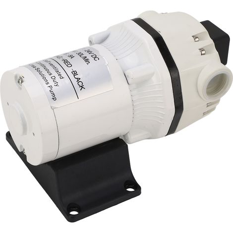 Pompe électrique à diaphragme 24V DC, débit 30L/min, hauteur d'aspiration 11m, 70PSI, 350W, auto-amorçante pour produits chimiques, évacuation, cuisine et salle de bain (1/5)