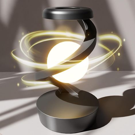 Lampe de bureau LED rotative à 360° avec chargeur sans fil, table (1/5)