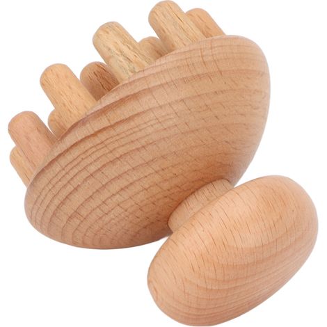 Masque de Massage Facial en Bois Octopode, Anti-Stress et Relaxant pour Céphalées (1/5)