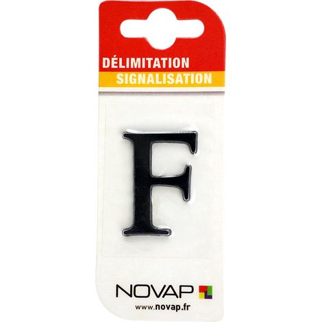 Lettre F Noire Hauteur 25mm - 4620152