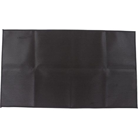 Tapis de protection ignifuge pour barbecue, noir pour terrasse et jardin (1/5)