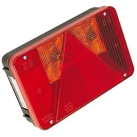 Feu RADEX 5900 droit 6 fonctions remorque avec ampoules